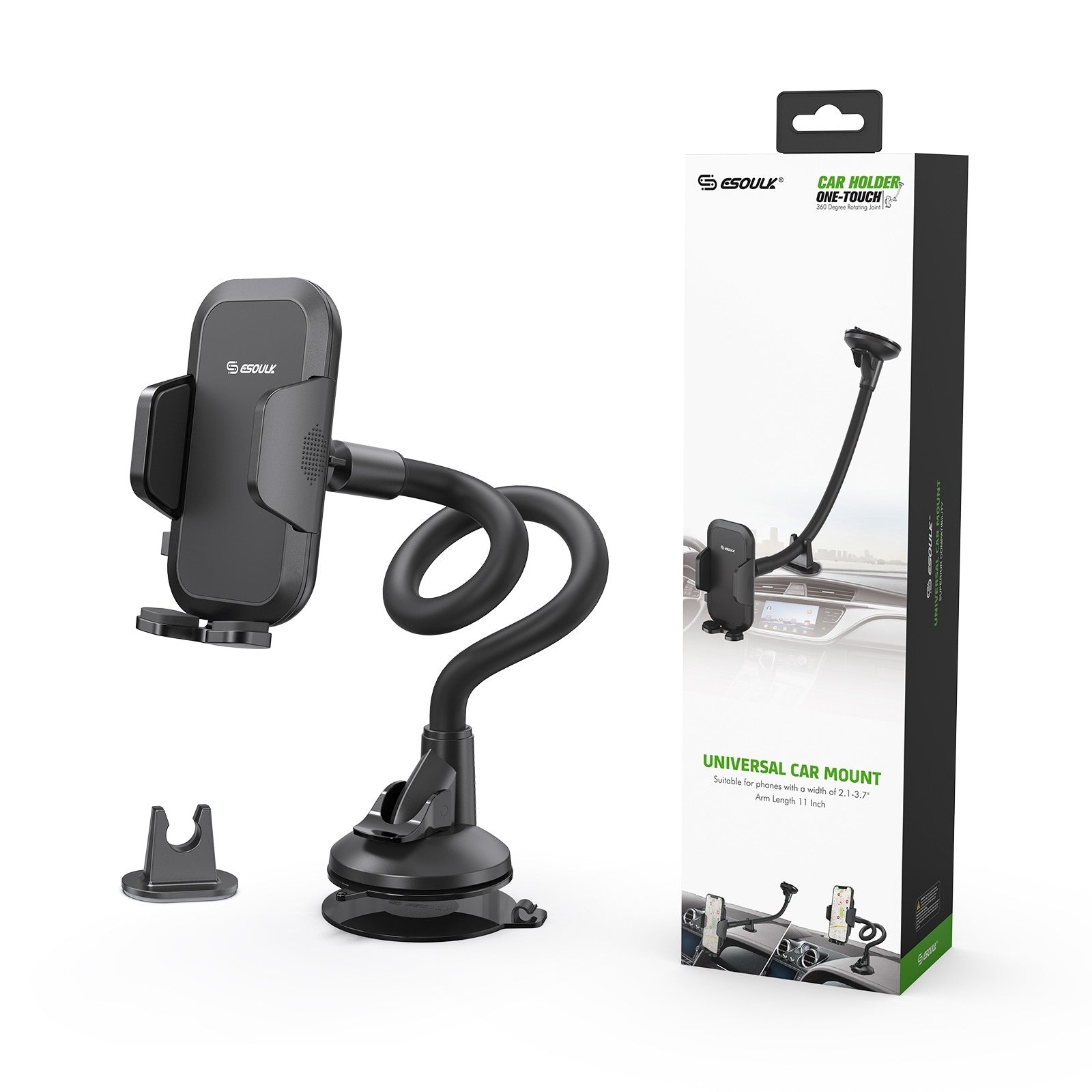Esoulk UNIVERSAL TRUCK DASHBOARD & WINDS CAR MOUNT