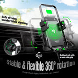 15W QI AUTOMATIC WIRELESS CHARGER AIR VENT CAR MOUNT