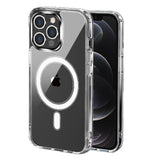 iPhone 11 (XI6.1) Thick Transparent [Magnetic Circle] Shockproof Hybrid - Clear
