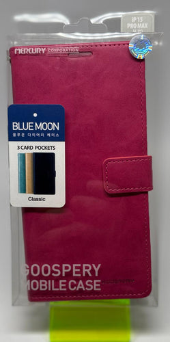 BLUEMOON WALLET CASE IPHONE 15 PRO MAX HOT PINK