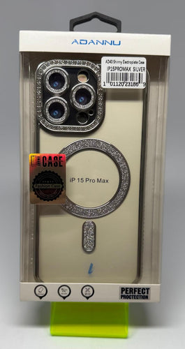 ADANNU METAL STAND CASE FOR IPHONE 15 PRO MAX BLK