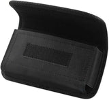 Reiko Horizontal Rugged Pouch Samsung Galaxy S4/ I9300 With Metal Belt Clip And Velcro Belt Clips - Black