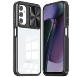 Motorola Moto G Stylus 5G 2024 Fusion Transparent Clear Hybrid Case Cover - Black