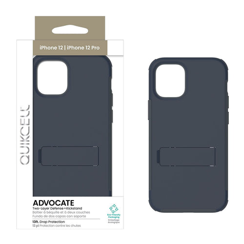 Quikcell Apple iPhone 12 & 12 PRO ADVOCATE Kickstand Case Slate Blue
