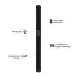 Quikcell OnePlus Nord N300 5G GRAND ADVOCATE Dual-layer Kickstand Case Navy Blue