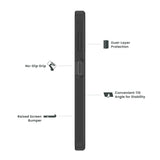 Quikcell Samsung Galaxy A14 5G GRAND ADVOCATE Dual-layer Kickstand Case Armor Black