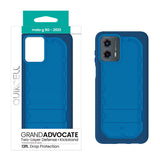 Quikcell moto g 5G (2023) GRAND ADVOCATE Dual-layer Kickstand Case Sapphire Blue