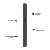 Quikcell Moto G Stylus (2023) GRAND ADVOCATE Dual-layer Kickstand Case Armor Black