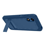 Quikcell Moto G Play - 2024 GRAND ADVOCATE Dual-layer Kickstand Case Caspian Blue