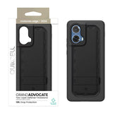 Quikcell Moto Edge (2024) GRAND ADVOCATE Dual-layer Kickstand Case Armor Black