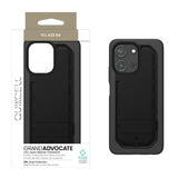 Quikcell TCL K32 5G GRAND ADVOCATE Dual-layer Kickstand Case Armor Black