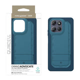 Quikcell Moto G power - 2025 GRAND ADVOCATE Dual-layer Kickstand Case Caspian Blue