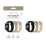 Watch Band Set for Apple Watch (38/40/41) Black/Walnut/Starlight