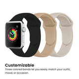 Watch Band Set for Apple Watch (38/40/41) Black/Walnut/Starlight