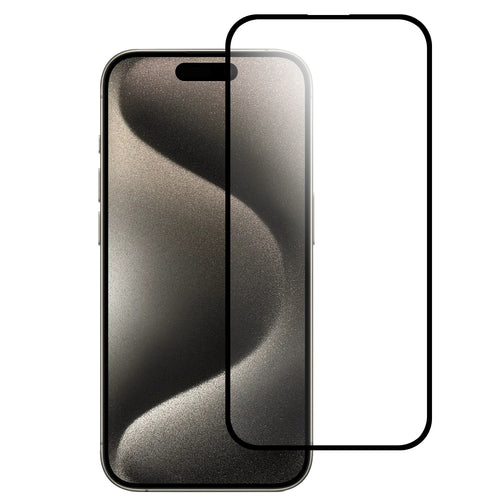 iPhone 16 Pro 6.3 inch Bulk White Paper Card Package Black edged Tempered Glass