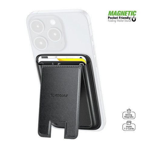 Esoulk MAGNETIC WALLET WITH FOLDABLE STAND