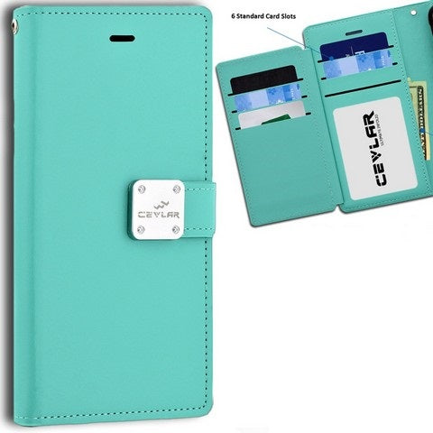 SAMSUNG GALAXY S22  luxurious synthetic PU leather 6 Card Slots Infolio