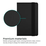 Quikcell TCL Tab 10 5G, T-Mobile REVVL TAB 5G, Samsung Galaxy Tab A9+ 5G FLEX TAB Universal Tablet Folio 10-12" Carbon Fiber