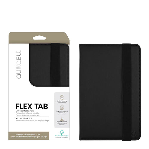 Quikcell Moxee Tablet 2 FLEX TAB Universal Tablet Folio 7-8'' Carbon Fiber