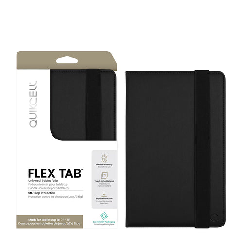 Quikcell T-Mobile REVVL TAB 2 FLEX TAB Universal Tablet Folio 9-10" Carbon Fiber