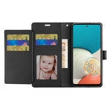 DELUXE WALLET CASE FOR SAM S23 PLUS-BLACK