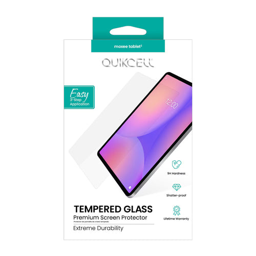 Quikcell Moxee Tablet 2 TEMPERED GLASS Screen Protector Clear