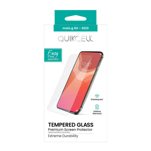Quikcell Moto G 5G (2023) TEMPERED GLASS Screen Protector Clear