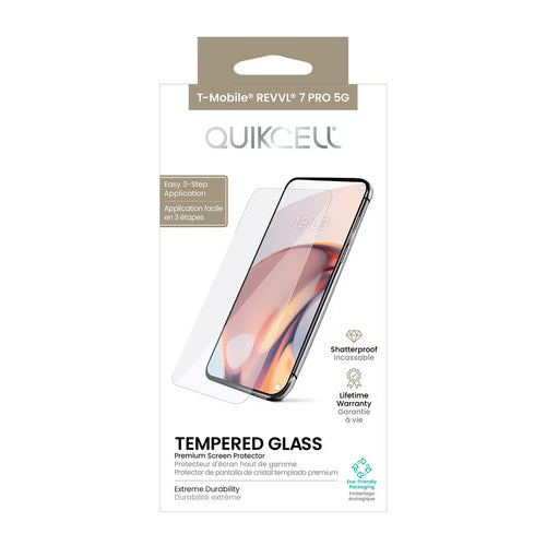 Quikcell T-Mobile REVVL 7 PRO 5G TEMPERED GLASS Screen Protector