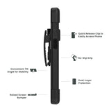 Quikcell Moto G Play - 2024 GRAND ADVOCATE + HOLSTER Dual-layer Kickstand Case Armor Black
