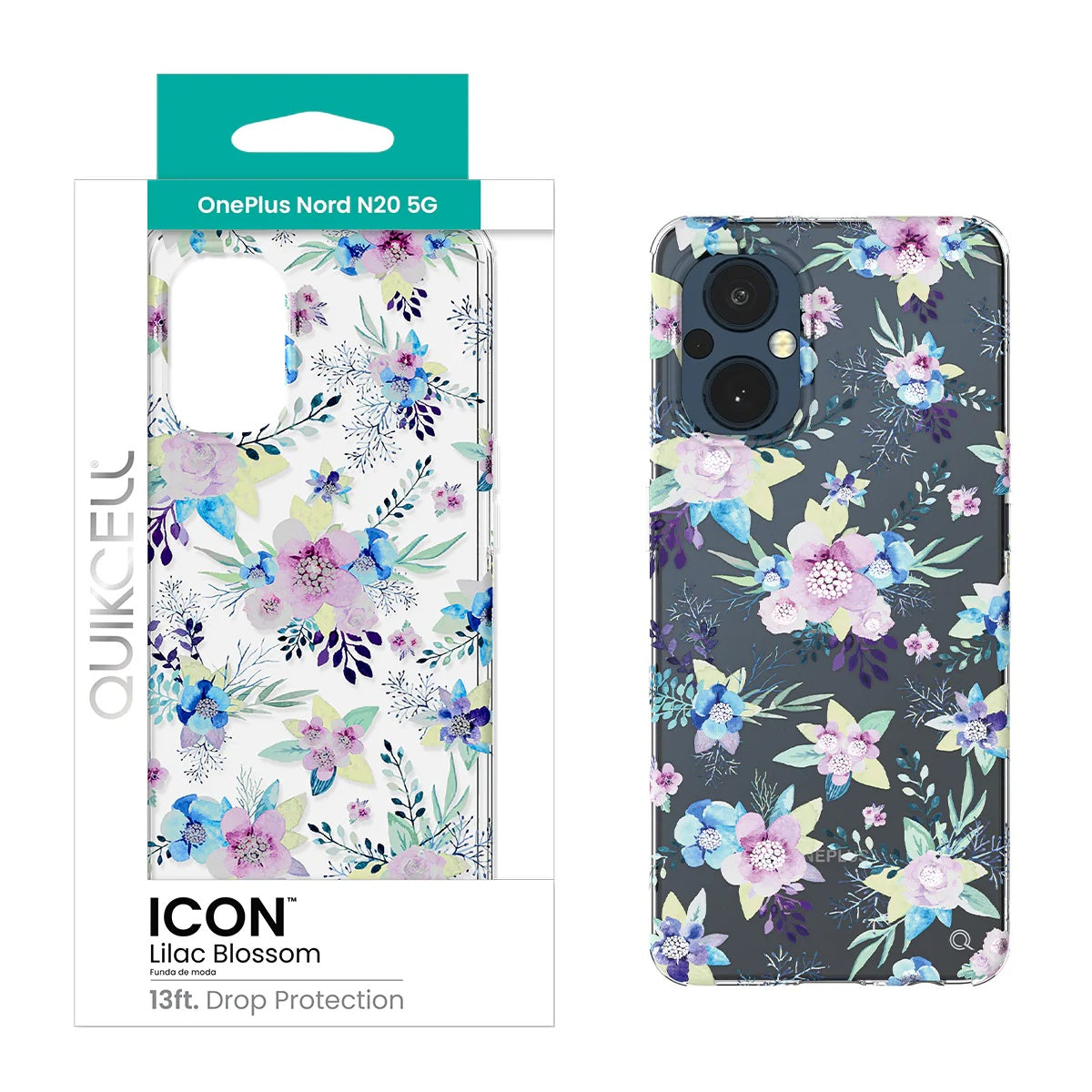 Quikcell OnePlus Nord N20 5G ICON Fashion Case Lilac Blossom