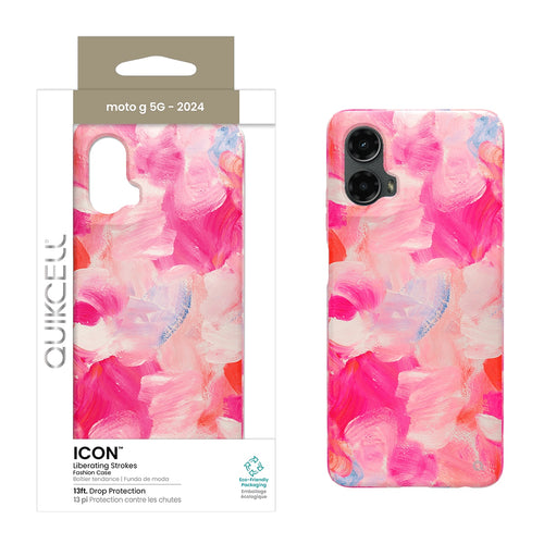 Quikcell Moto G 5G (2024) ICON Fashion Case Liberating Strokes