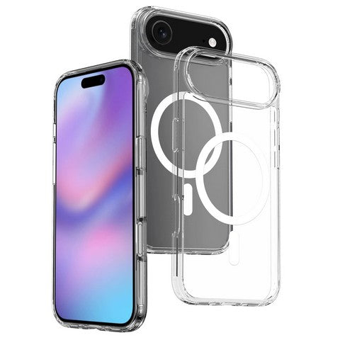 Phone 17 Air Hybrid Clear Case w/ Magnetic Ring
