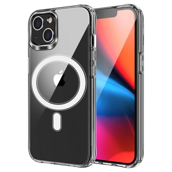 Iphone 13 6.1 compatible w/ iPhone 16e Hybrid Clear Case w/ Magnetic Ring