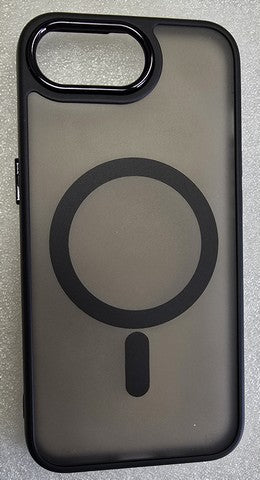 iPhone 16e 2025 Translucent Case w/ Magnetic Ring Black