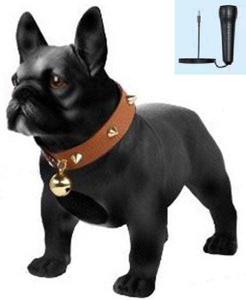 M209M Large Dog Bluetooth Wireless Speaker w/ Karaoke Mic