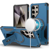 Samsung S25 Ultra Sturdy Bracket Kickstand Magnetic Hybrid - Blue
