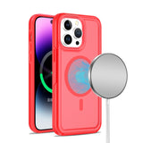 iPhone 15 Pro Max Glossy Oil Premium Hybrid Case Cover - Red