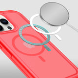 iPhone 15 Pro Max Glossy Oil Premium Hybrid Case Cover - Red