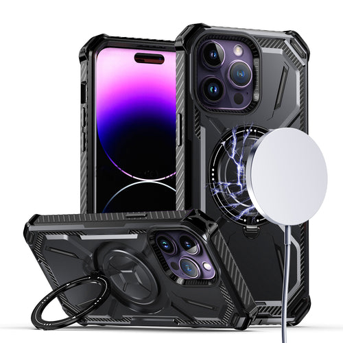 iPhone 13/14 Premium Circle [Magnetic Circle] KickKickstand - Black