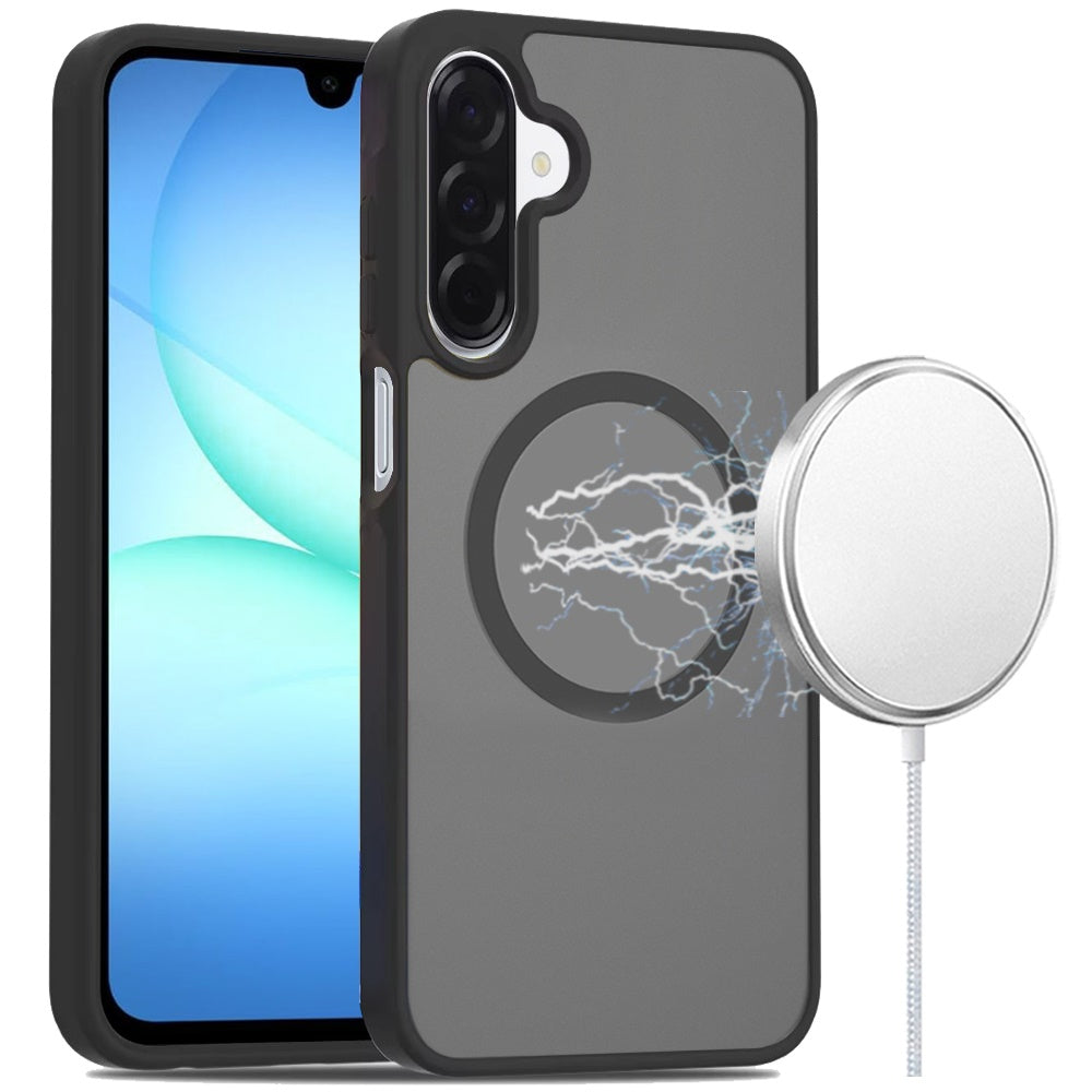 Samsung A17 5G Smooth Safe Matte Feel Hybrid Case - Black