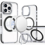 iPhone 16 Pro Max 6.9 inch MagSonic Camera Bracket Stand Magnetic Ring Circle Hybrid - Black
