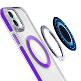 iPhone 16 Plus 6.7 inch MagSonic Camera Bracket Stand Magnetic Ring Circle Hybrid - Purple