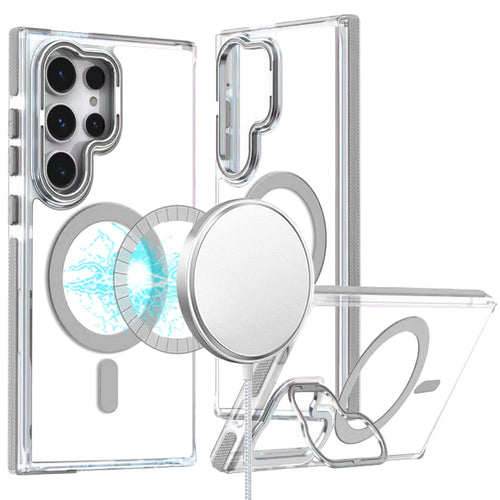 Samsung S25 Ultra MagSonic Camera Bracket Stand Magnetic Ring Circle Hybrid - Grey