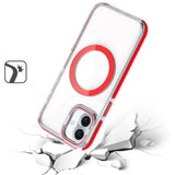iPhone 16 6.1 inch MagSonic Camera Bracket Stand Magnetic Ring Circle Hybrid - Red