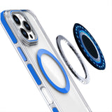 iPhone 16 Pro 6.3 inch MagSonic Camera Bracket Stand Magnetic Ring Circle Hybrid - Blue