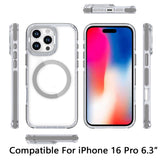 iPhone 16 Pro 6.3 inch MagSonic Camera Bracket Stand Magnetic Ring Circle Hybrid - Grey