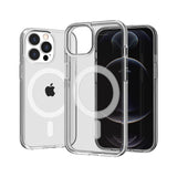 iPhone 14 PRO MAX 6.7" Sturdy Ultra [Magnetic Circle] Thick 3mm Transparent Hybrid - Clear