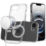 iPhone 16E / SE4 Thick Transparent [Magnetic Circle] Shockproof Hybrid - Clear