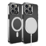 iPhone SE 3 (2022) SE/8/7 Thick Transparent [Magnetic Circle] Shockproof Hybrid - Clear