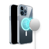iPhone 11 Pro MAX (XI6.5) TRUE Transparent [Magnetic Circle] Shockproof Hybrid - Clear